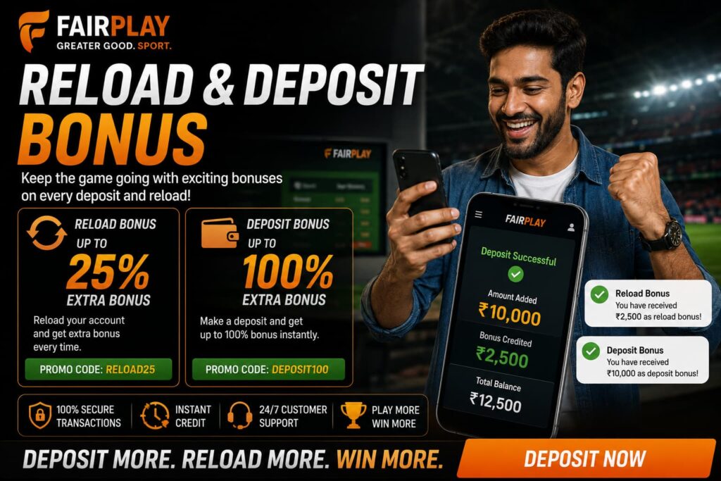 Fairplay Reload and Deposit Bonus